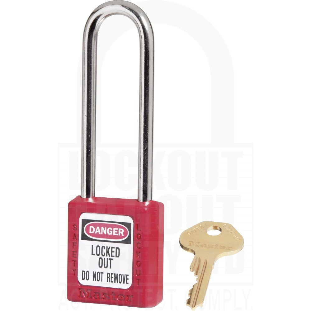 Master Lock 410LT Safety Padlock Long Shackle Master Lock 410LT Safety Padlock Long Shackle